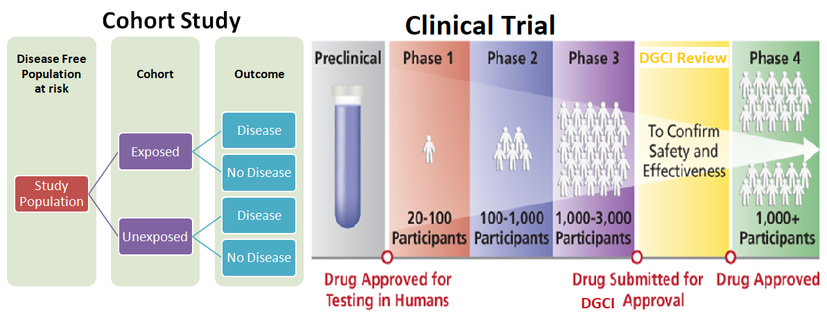 clinical research vs trial